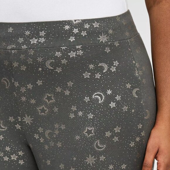 ❤️NWT VINTAGE TORRID LEGGING - SPARKLY STARS MOON CELESTIAL PRINT - PLUS SIZE - Picture 3 of 10